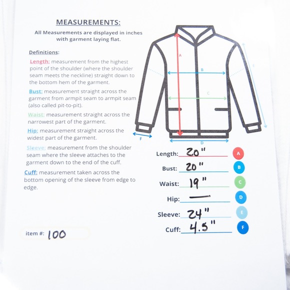 C&V Chelsea Violet White Denim Jacket Raw Hem Frayed Cropped Size M - Picture 10 of 10